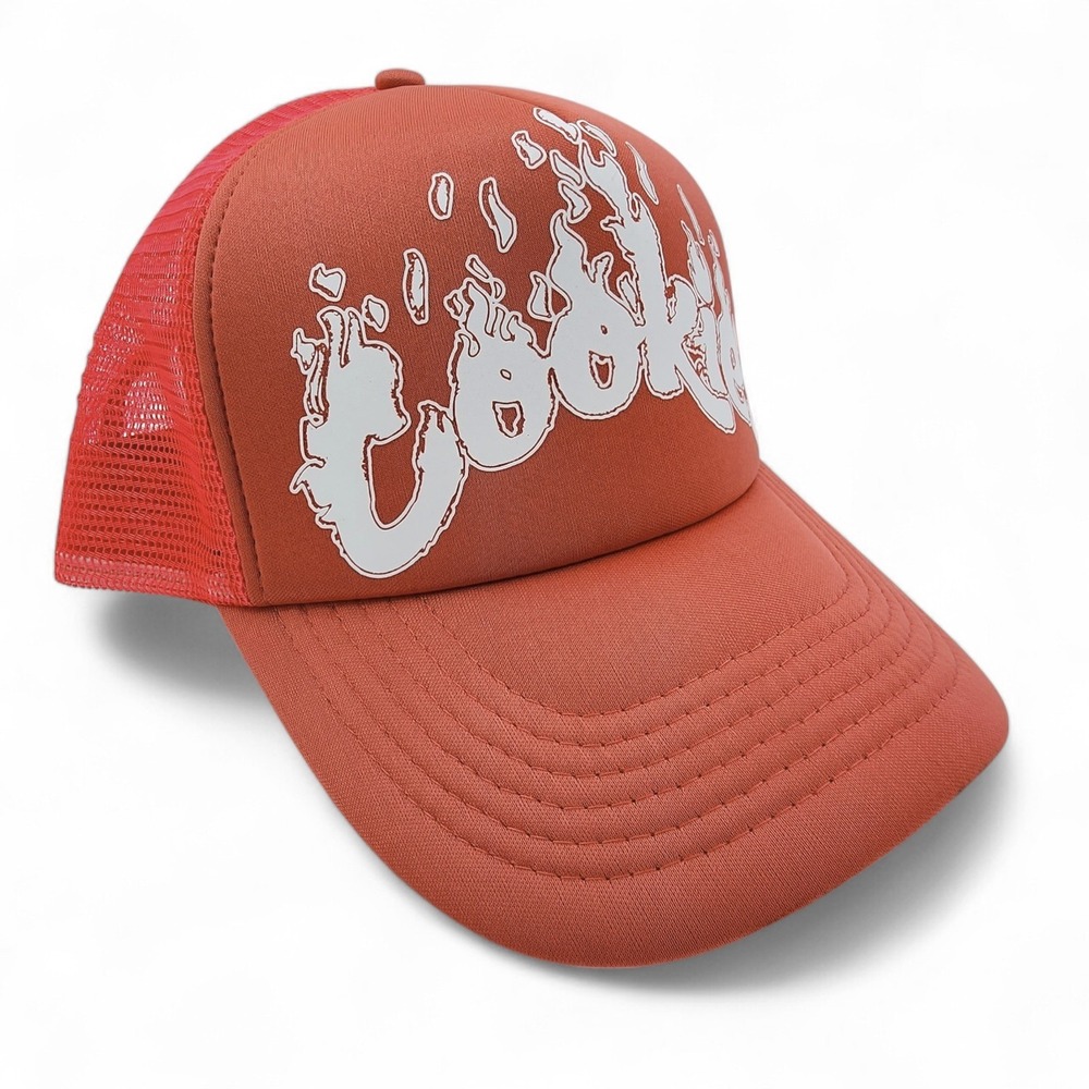 Cookies‎ SF Slow Burn Trucker Hat Salmon Pink Snapback Foam Mesh NEW PLEASE READ